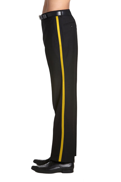 Black with Yellow Stripe