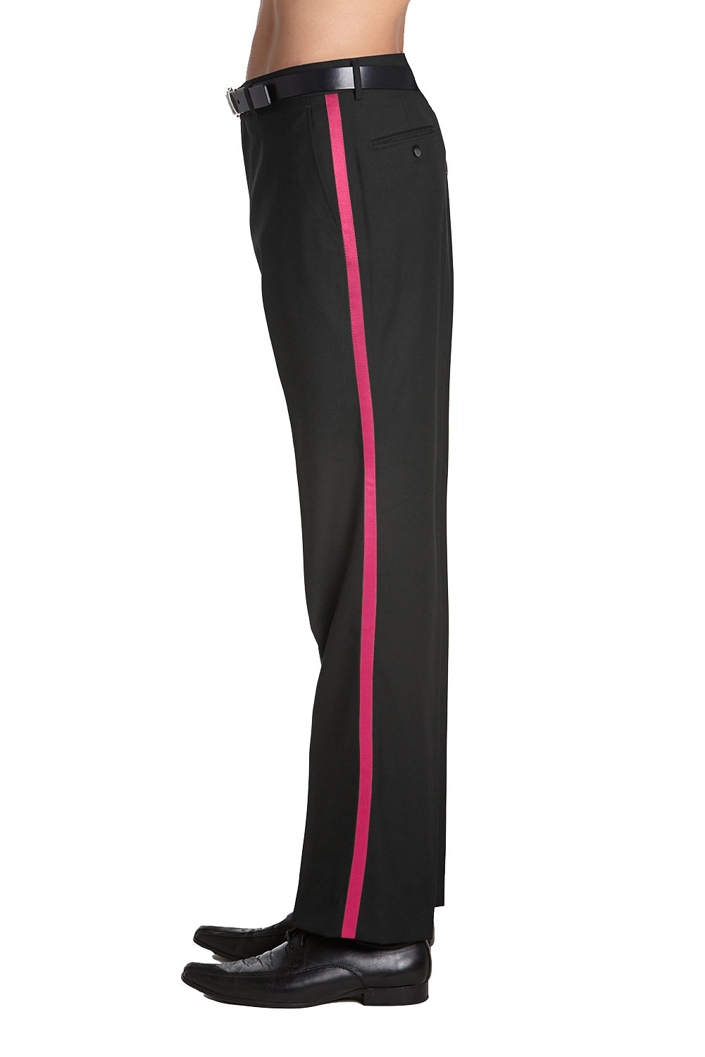 Black with Pink Stripe